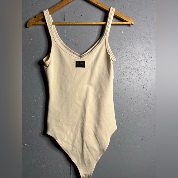Rag & Bone. Off-White Archetype Roxie Bodysuit Size XS - Picture 4 of 7